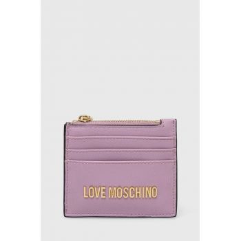 Love Moschino carcasa cardului culoarea violet