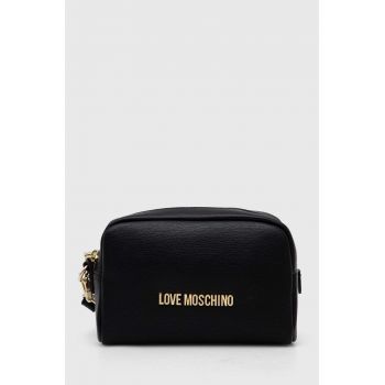 Love Moschino portfard culoarea negru