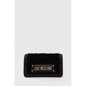 Love Moschino portofel femei, culoarea negru