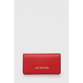 Love Moschino portofel femei, culoarea rosu