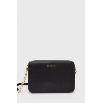 MICHAEL Michael Kors poseta de piele culoarea negru