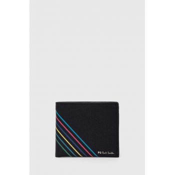 PS Paul Smith portofel de piele barbati, culoarea negru