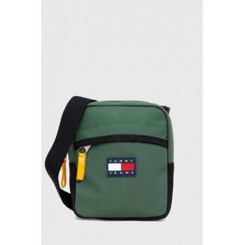 Tommy Jeans borseta culoarea verde