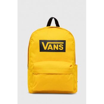 Vans rucsac culoarea galben, mare, cu imprimeu