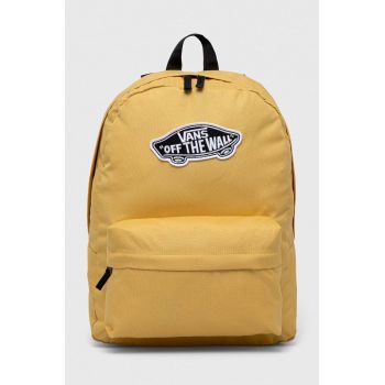 Vans rucsac culoarea galben, mare, modelator