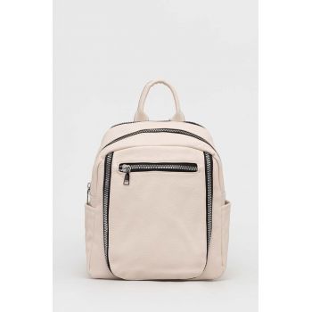 Answear Lab rucsac femei, culoarea bej, mic, neted