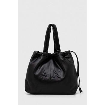 Armani Exchange poseta culoarea negru