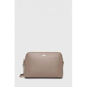 Dkny poseta de piele culoarea maro