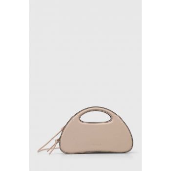 Furla poseta de piele culoarea roz