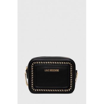 Love Moschino poseta culoarea negru ieftina