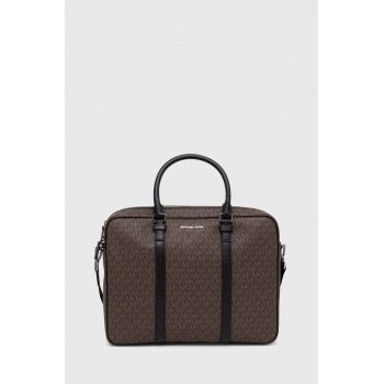 Michael Kors geanta laptop culoarea maro