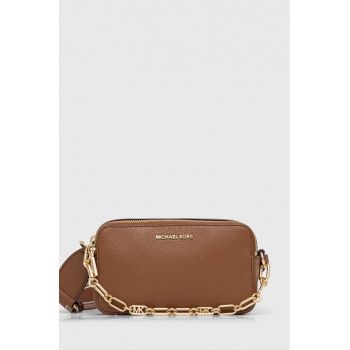 MICHAEL Michael Kors poseta de piele culoarea bej