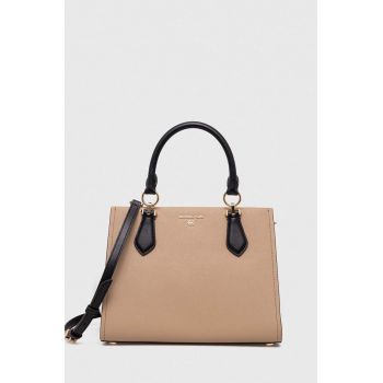 MICHAEL Michael Kors poseta de piele culoarea bej