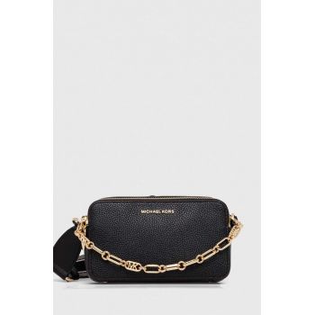 MICHAEL Michael Kors poseta de piele culoarea negru ieftina