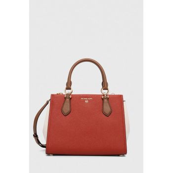 MICHAEL Michael Kors poseta de piele culoarea rosu