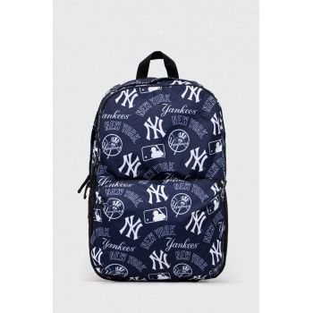 New Era rucsac culoarea albastru marin, mare, modelator, NEW YORK YANKEES