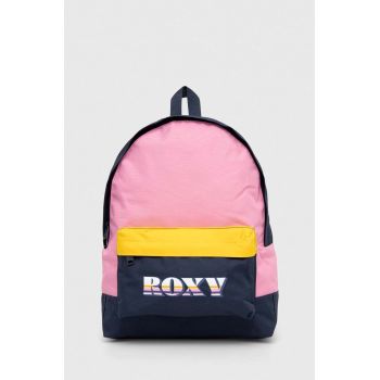 Roxy rucsac femei, culoarea albastru marin, mare, modelator ieftin