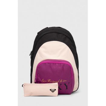 Roxy rucsac femei, culoarea negru, mare, modelator