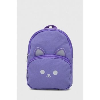 United Colors of Benetton ghiozdan copii culoarea violet, mic, cu imprimeu