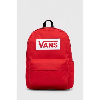 Vans rucsac Old Skool culoarea rosu, mare, cu imprimeu ieftin