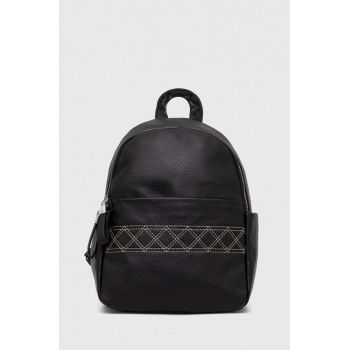 Answear Lab rucsac femei, culoarea negru, mic, neted