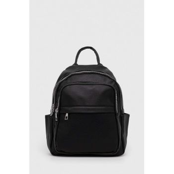 Answear Lab rucsac femei, culoarea negru, mic, neted