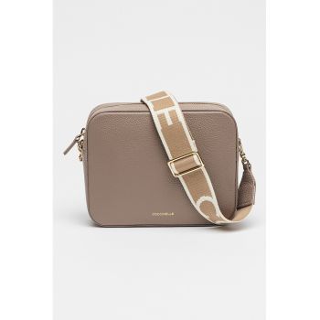 Geanta crossbody de piele cu logo Tebe