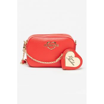 Geanta crossbody din piele ecologica cu etui cu fermoar