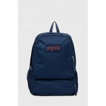 Jansport rucsac culoarea albastru marin, mare, neted