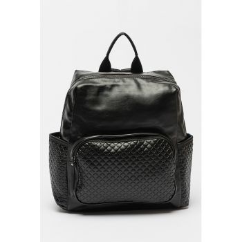 Rucsac de piele ecologica cu buzunare multiple