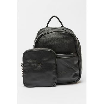 Rucsac de piele ecologica cu etui
