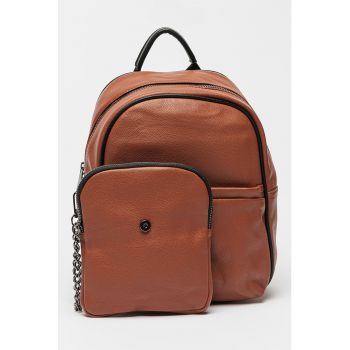Rucsac de piele ecologica cu etui