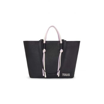 Tous poseta de piele culoarea negru