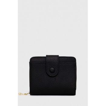 Answear Lab portofel de piele femei, culoarea negru