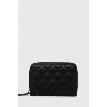Answear Lab portofel de piele femei, culoarea negru