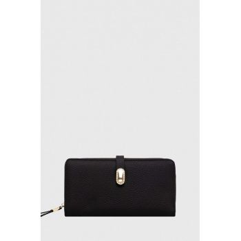 Answear Lab portofel de piele femei, culoarea negru
