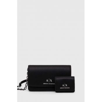 Armani Exchange poseta culoarea negru