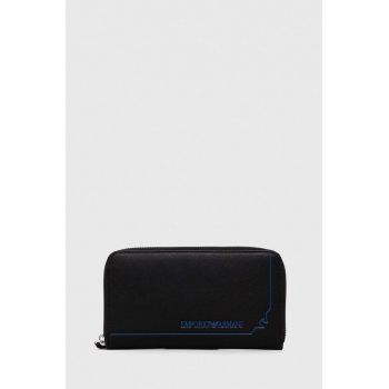 Emporio Armani portofel barbati, culoarea negru