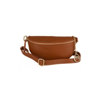 Geanta crossbody convertibila de piele Perugino - Maro scortisoara