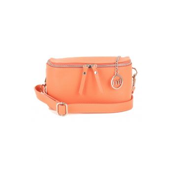 Geanta crossbody de piele cu aspect texturat Lupetta