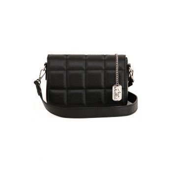 Geanta crossbody matlasata de piele