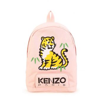 Kenzo Kids ghiozdan copii culoarea roz, mare, cu imprimeu
