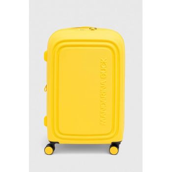 Mandarina Duck valiza culoarea galben ieftina