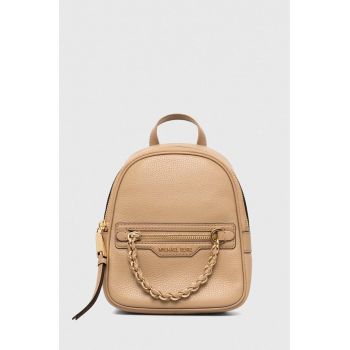 MICHAEL Michael Kors ghiozdan de piele femei, culoarea bej, mic, neted