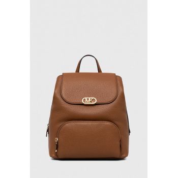 MICHAEL Michael Kors ghiozdan de piele femei, culoarea maro, mic, neted