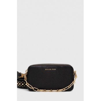 MICHAEL Michael Kors poseta de piele culoarea negru