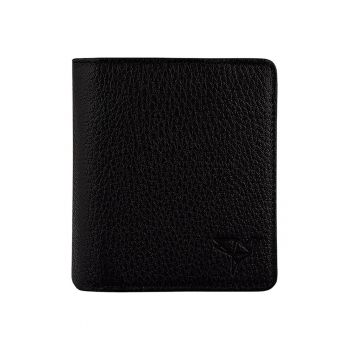 Portofel pliabil de piele cu aspect texturat