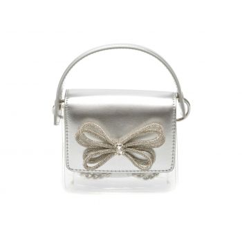 Poseta ALDO argintie, FLEURI040, din pvc