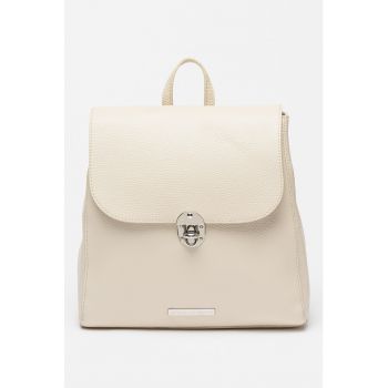 Rucsac din piele cu aspect granulat