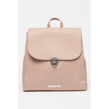 Rucsac din piele cu aspect granulat